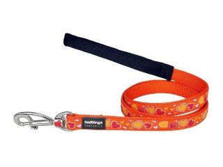 Red Dingo L6 BZ OR ME Dog Lead Design Breezy Love Orange, Medium