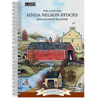 LANG 2016 Linda Nelson Stocks 6.25 x 9 Engagement Planner, Spiral (1011090)