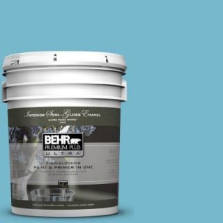 BEHR Premium Plus Ultra 5 gal. #M480 4 Below Zero Semi Gloss Enamel Interior Paint 375405