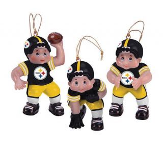 NFL Pittsburgh Steelers Team Player Ornaments  Set of 3 —