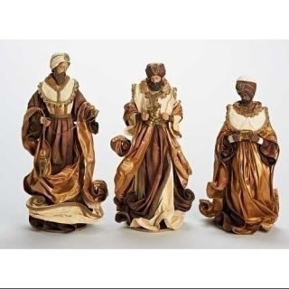 3 Have Faith Fabric Mache Religious Three Kings Christmas Nativity Figures