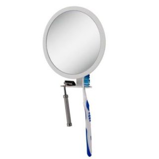 Zadro 6.75 in. x 8.5 in. 5X 1X Adjustable Magnification Fogless Mirror in White Z500