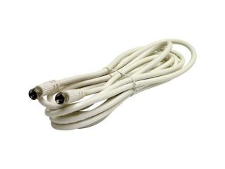 Steren BL 215 025WH Steren 25' white rg59 coaxial cable assembly