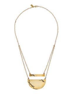 Pamela Love Golden Chasm Pendant Necklace