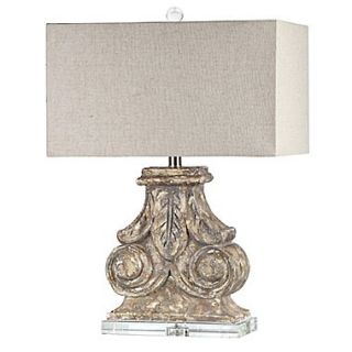MarianaHome 25 H Table Lamp with Rectangular Shade