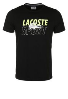 Lacoste Print T shirt   black