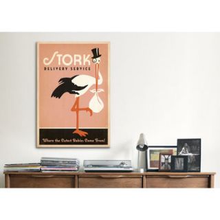 Anderson Design Group Stork Delivery Service Vintage Advertisement on