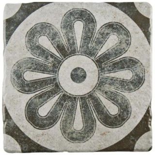 Merola Tile Costa Cendra Decor Zinnia 7 3/4 in. x 7 3/4 in. Ceramic Wall and Floor Tile (11.5 sq. ft. / case) FEB8CCD1