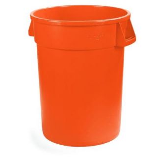 Carlisle Bronco 32 Gal. Orange Round Trash Can (4 Pack) 34103224