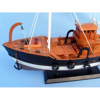 Handcrafted Nautical Decor Fish Tank Model Boat