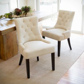 Christopher Knight Home Hayden Tufted Beige Dining Chair (Set of 2