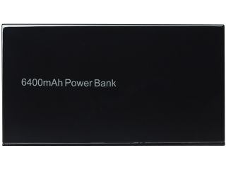 Rosewill CHiC 6400 mAh External Backup Battery Charger for Smartphone, iPod, MP3 Player   Black