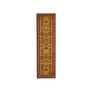 Safavieh Lyndhurst Multicolor and Red Rectangular Indoor Machine Made Runner (Common: 2 x 12; Actual: 27 in W x 144 in L x 0.33 ft Dia)