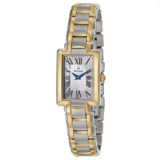 Bulova Womens 98L157 Fairlawn Two Tone Stainless Steel Japanese