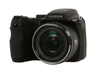 FUJIFILM FinePix S2000HD Black 10 MP 15X Optical Zoom 27.6mm Wide Angle Digital Camera