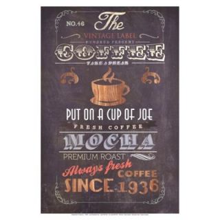 Coffee Menu I   Mini Poster Print by Drako Fontaine (13 x 19)