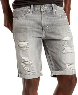 Levis® Mens 511 Slim Fit Goodlands Grey Cutoff Ripped Jean Shorts