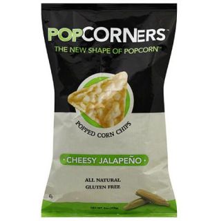 Popcorners Cheesy Jalapeno Popped Corn Chips, 5 oz (Pack of 12)
