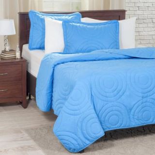 Somerset Home Solid Embossed Piece Quilt Set