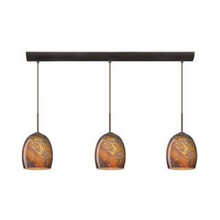 Lucia 3 Light Pendant with Bar Canopy by Besa Lighting
