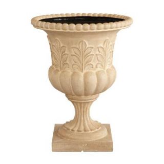 Home Decorators Collection 18 1/2 in. x 23 1/2 in. Acanthus Urn in Aged Limestone 1511520400