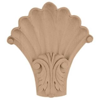 Ekena Millwork 2 in. x 5 1/4 in. x 6 1/2 in. Unfinished Wood Cherry Medium Acanthus in Shell Corbel COR05X01X06SHCH