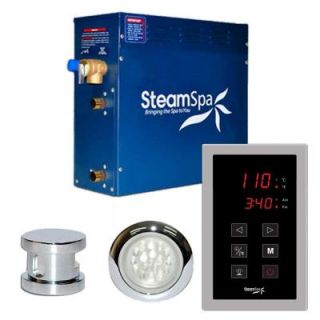 SteamSpa Indulgence 7.5kW Touch Pad Steam Bath Generator Package in Chrome INT750CH