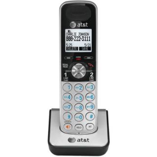 AT&T TL88002 DECT 6.0 Accessory Handset for TL88102, Silver/Black