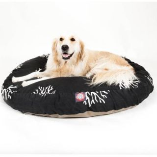 Majestic Pet Products Coral Round Pet Bed, Black