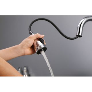 Ruvati Turino Single Handle Kitchen Faucet with Pull Out Spray