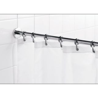 Croydex Square 98 Max Shower Rod with Curtain Hooks