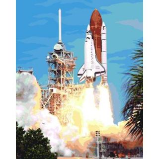 Plaid Paint by Number 16 in. x 20 in. 29 Color Kit Space Shuttle Paint by Number 21751