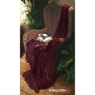 Illumina Chenille Burgundy Throw Blanket   Shopping   Great