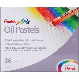 Pentel Oil Pastels, 36/pkg