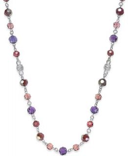Charter Club Silver Tone Purple Long Necklace   Jewelry & Watches