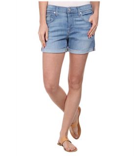 7 For All Mankind Relaxed Shorts In Weekend Denim Light