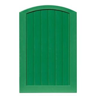 Veranda Pro Series 4 ft. W x 6 ft. H Green Vinyl Anaheim Privacy Arched Top Fence Gate 153643