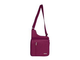 Travelon Large Messenger Style Shoulder Bag, Berry