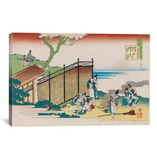 iCanvas 'The One Hundred Poems as Told by the Nurse' by Katsushika Hokusai Painting Print on Canvas