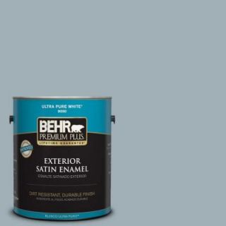 BEHR Premium Plus 1 gal. #ECC 22 2 Bay View Satin Enamel Exterior Paint 934001