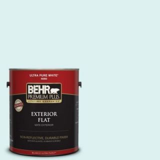 BEHR Premium Plus 1 gal. #500A 1 Glacier Bay Flat Exterior Paint 405001