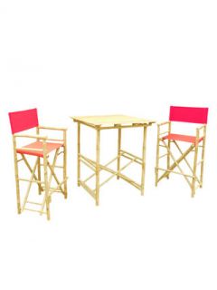 High Table and Director Chair Set (3 PC) by ZEW Inc.