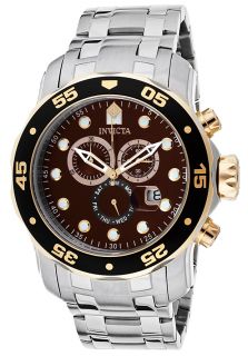Men's Pro Diver Chronograph Stainless Steel Brown Dial SS