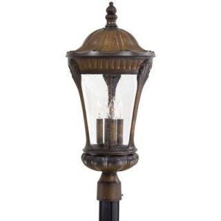 the great outdoors by Minka Lavery Kent Place 4 Light Outdoor Prussian Gold Post Lantern 9145 407