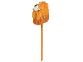 Plush Circus Tamer Costume Accessory Brown Broomstick Hobby Horse Lion