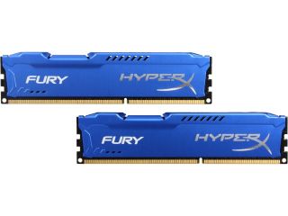 HyperX FURY 8GB (2 x 4GB) 240 Pin DDR3 SDRAM DDR3 1600 (PC3 12800) Desktop Memory Model HX316C10FBK2/8