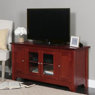 Brown Wood 53 inch TV Stand   12440072   Shopping   Great
