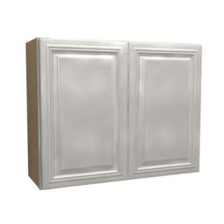 Home Decorators Collection 33x30x12 in. Coventry Assembled Wall Cabinet with 2 Doors in Pacific White W3330 CPW