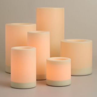 Flameless Outdoor LED Pillar Candle Collection