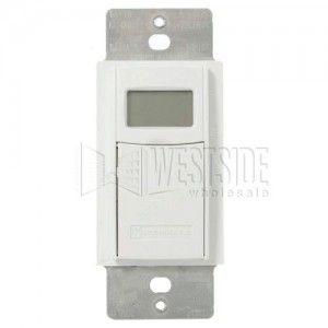 Intermatic EJ500C Timer, 24 Hour Digital Wall Switch Timer   White